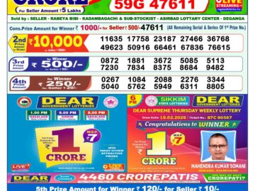 Dhankesari Result Today 1 PM Lottery Sambad 17/04/26