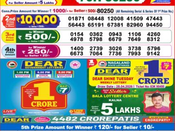 Dhankesari Result Today 8 PM Lottery Sambad 28/04/26