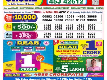 Dhankesari Result Today 8 PM Lottery Sambad 02/07/26
