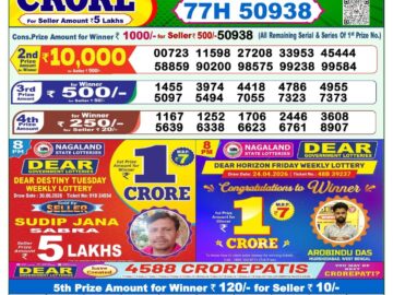 Dhankesari Result Today 1 PM Lottery Sambad 03/07/26