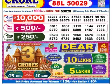 Dhankesari Today Result 6 PM Lottery Sambad 14/07/26