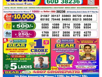 Dhankesari Today Result 8 PM Lottery Sambad 14/07/26