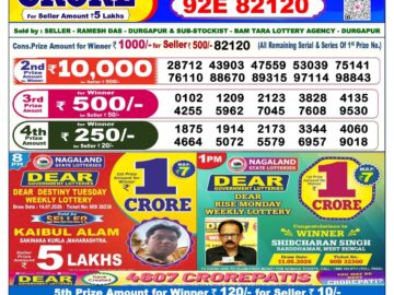 Dhankesari Today Result 6 PM Lottery Sambad 16/07/26