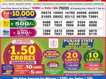 Dhankesari Today Result 8 PM Lottery Sambad 23/07/26