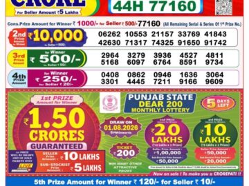 Dhankesari Today Result 8 PM Lottery Sambad 27/07/26