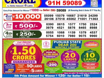 Dhankesari Today Result 6 PM Lottery Sambad 31/07/26