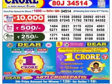 Dhankesari Today Result 6 PM Lottery Sambad 25/08/26