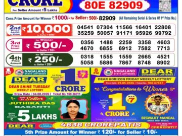 Dhankesari Today Result 6 PM Lottery Sambad 05/08/26