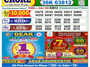 Dhankesari Today Result 1 PM Lottery Sambad 11/08/26
