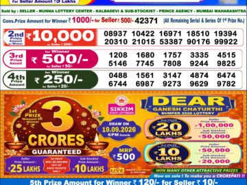 Dhankesari Today Result 6 PM Lottery Sambad 08/09/26