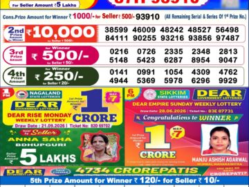 Dhankesari Today Result 6 PM Lottery Sambad 30/09/26