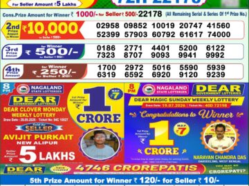 Dhankesari Today Result 1 PM Lottery Sambad 07/10/26