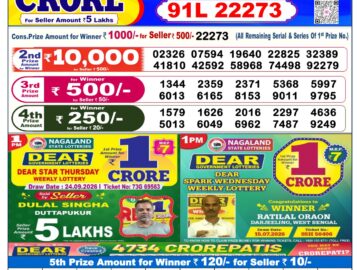 Dhankesari Today Result 6 PM Lottery Sambad 04/10/26